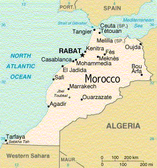 Map of Morocco